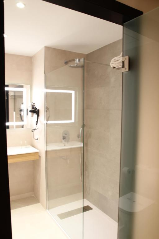 Koupelna v ubytování Hotel Alcántara