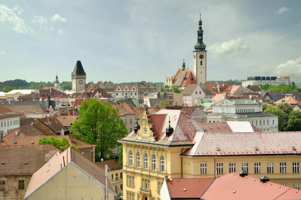 Nespecifikovaný výhled na destinaci Tábor nebo výhled na město při pohledu z hotelu