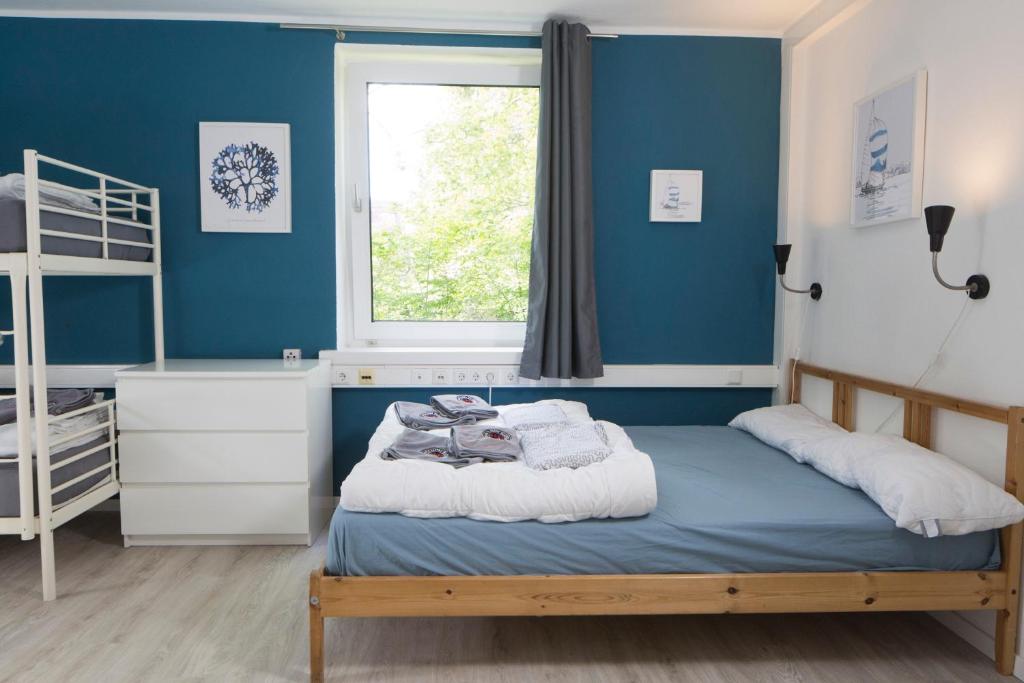 Postel nebo postele na pokoji v ubytování Flensbed Hotel & Hostel