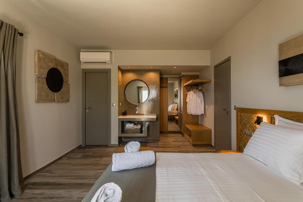 Кровать или кровати в номере Villa Achilleas