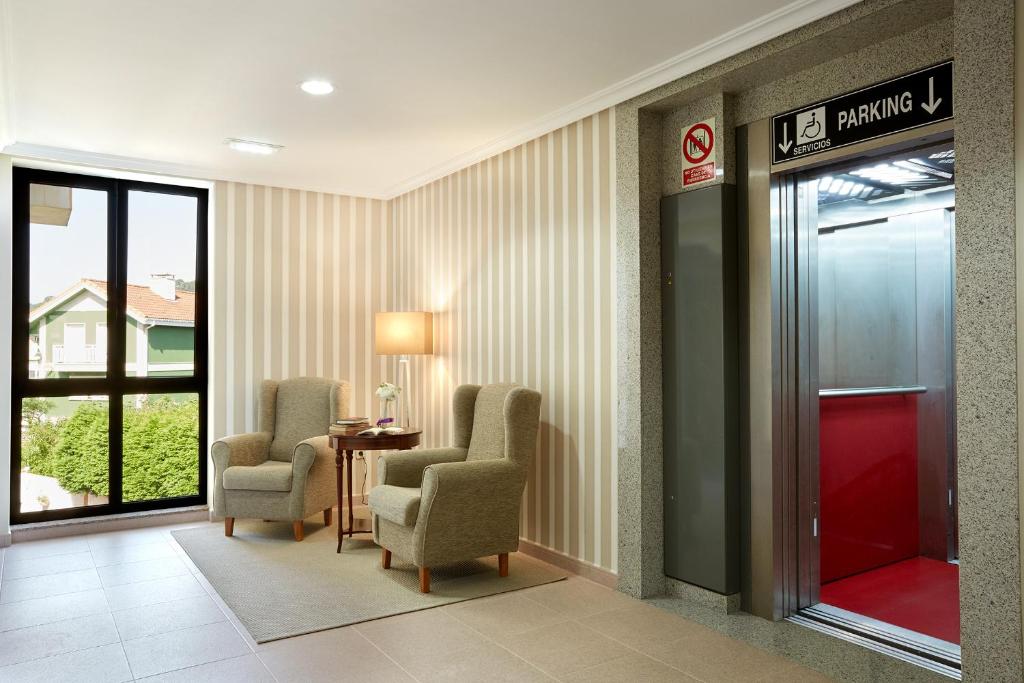 Posezení v ubytování Hotel Piedras