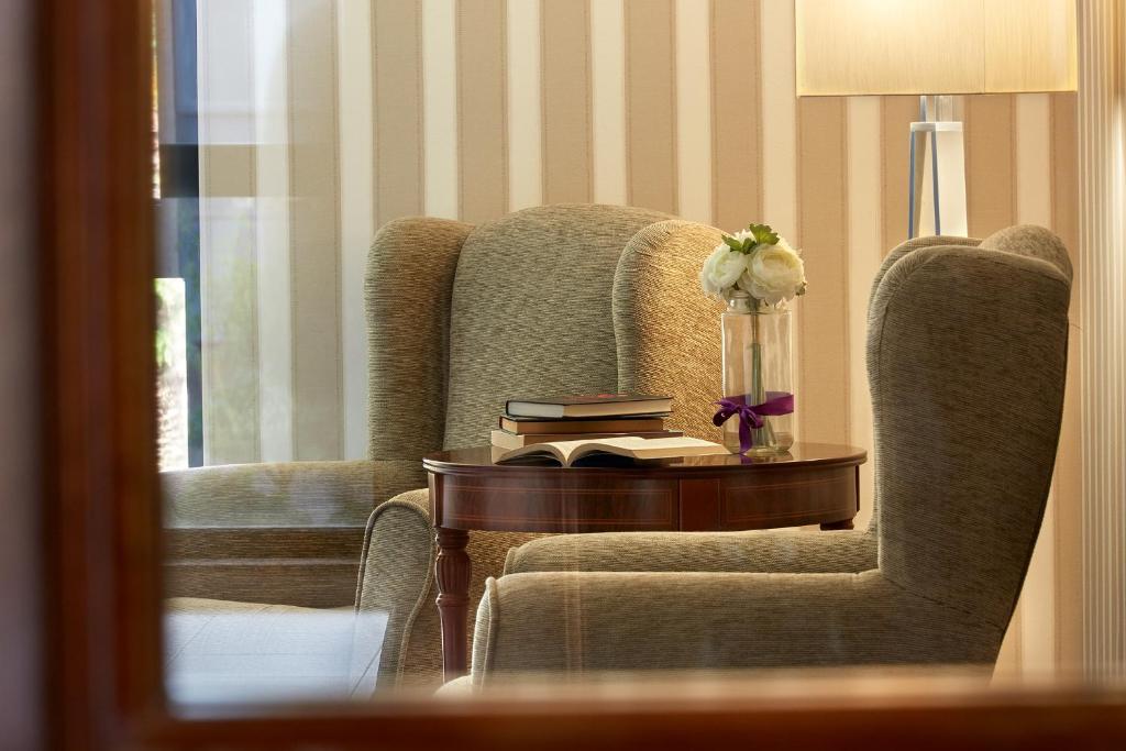 Posezení v ubytování Hotel Piedras