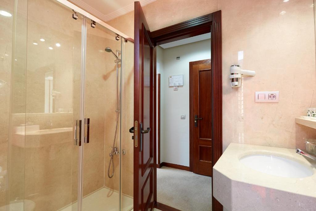 Koupelna v ubytování Hotel Piedras