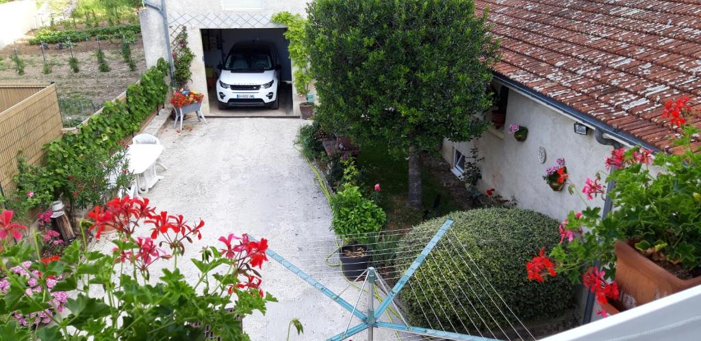 Zahrada ubytování Le Logis du Vendangeur