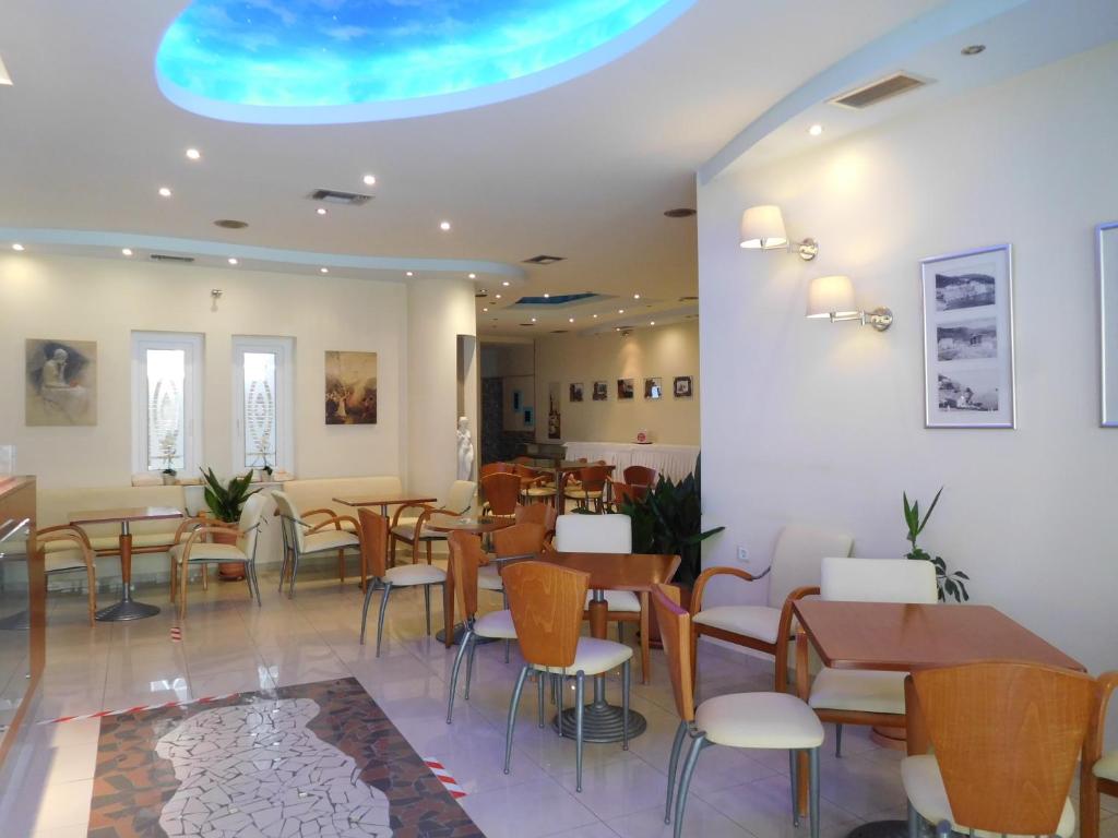 Posezení v ubytování Efstratios Hotel