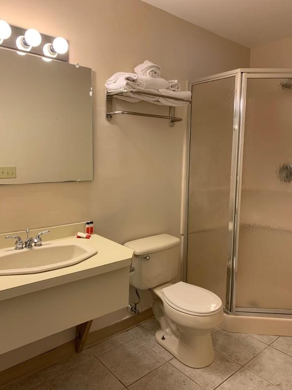 Koupelna v ubytování Travelodge by Wyndham Lake George NY