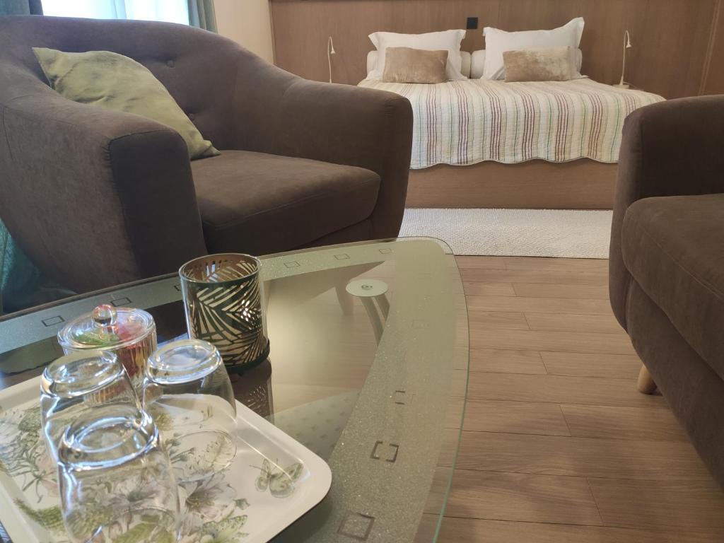 Posezení v ubytování House Biba & Leona