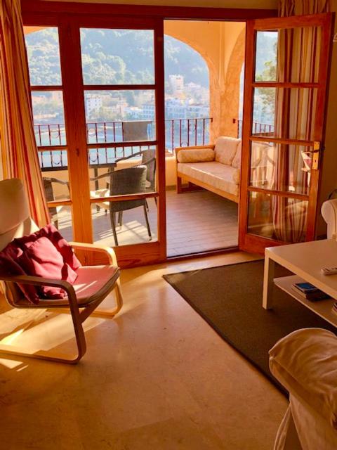 Posezení v ubytování Hartmut Friedrich Apartment Port de Soller