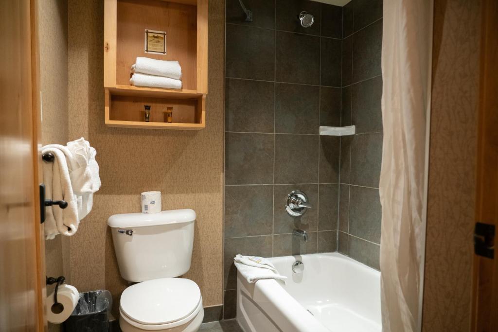 Koupelna v ubytování Fox Hotel and Suites