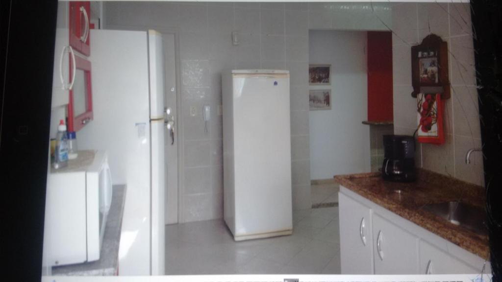  Apto Varanda Gourmet frente ao mar com Wi-Fi