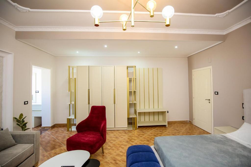Postel nebo postele na pokoji v ubytování Hotel Vila Stefa