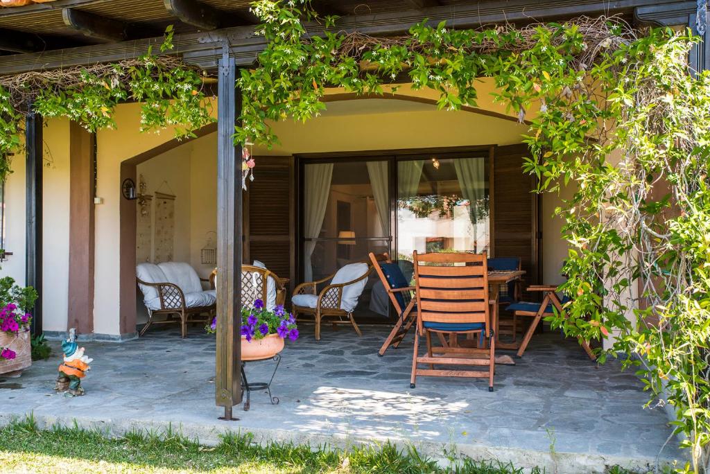 Zahrada ubytování Eirinis House