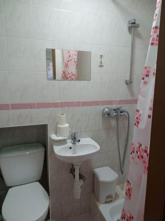 Kúpeľňa v ubytovaní ubytovanie Petra