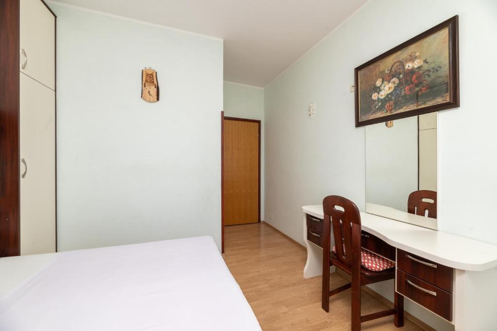 Posteľ alebo postele v izbe v ubytovaní Apartman Petelin