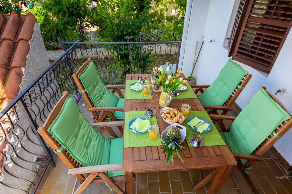 Balkón alebo terasa v ubytovaní apartman Dag