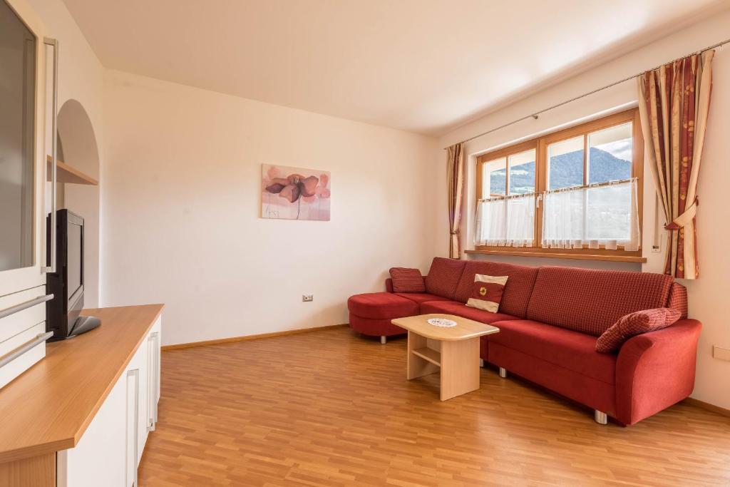 Televízia a/alebo spoločenská miestnosť v ubytovaní Tischlerhof - Typ A mit Balkon