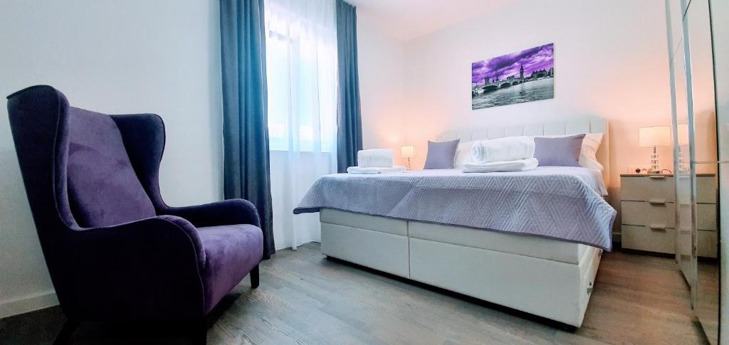 Posteľ alebo postele v izbe v ubytovaní Villa Andrija