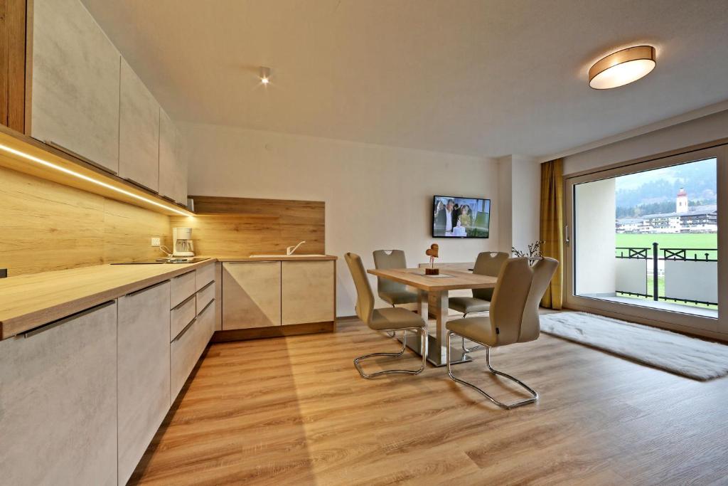 Kuchyň nebo kuchyňský kout v ubytování Apartment Jäger