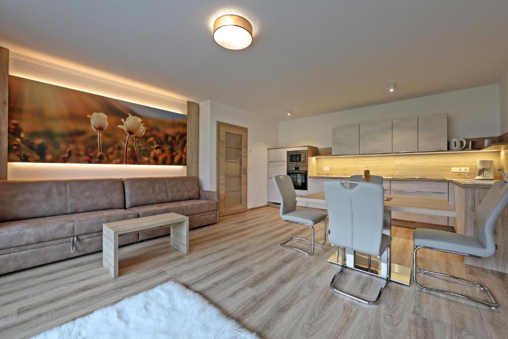 Kuchyň nebo kuchyňský kout v ubytování Apartment Jäger