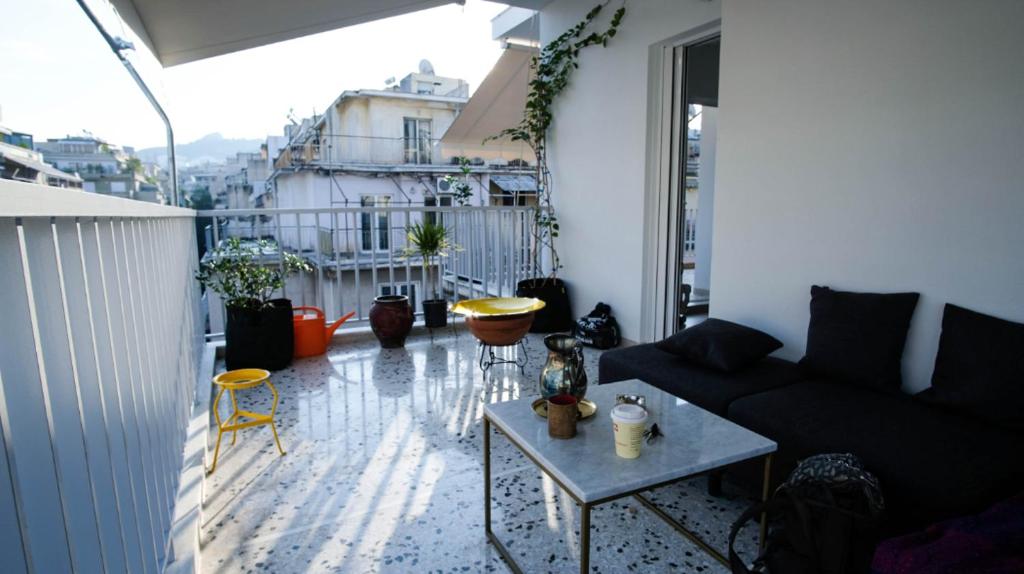 Balkón alebo terasa v ubytovaní Heart of Athens!! central nice rooftop flat