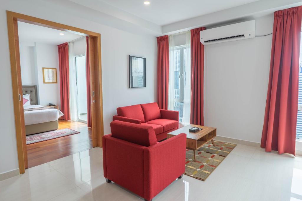 Katil atau katil-katil dalam bilik di Tamu Hotel & Suites Kuala Lumpur