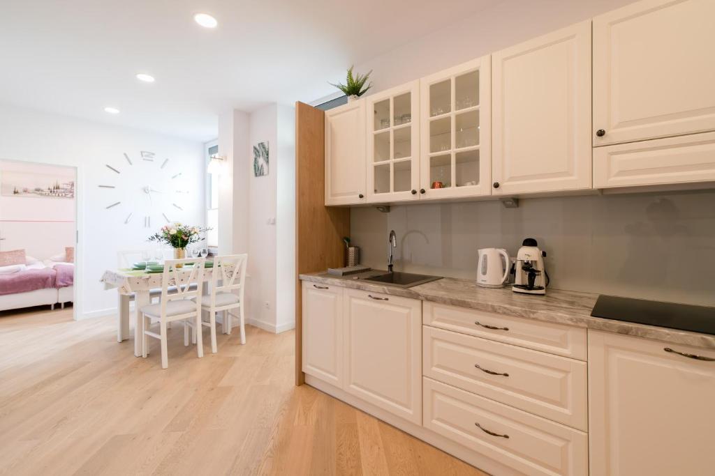 Kuchyňa alebo kuchynka v ubytovaní Apartament Garden z ogródkiem - Dream Apart