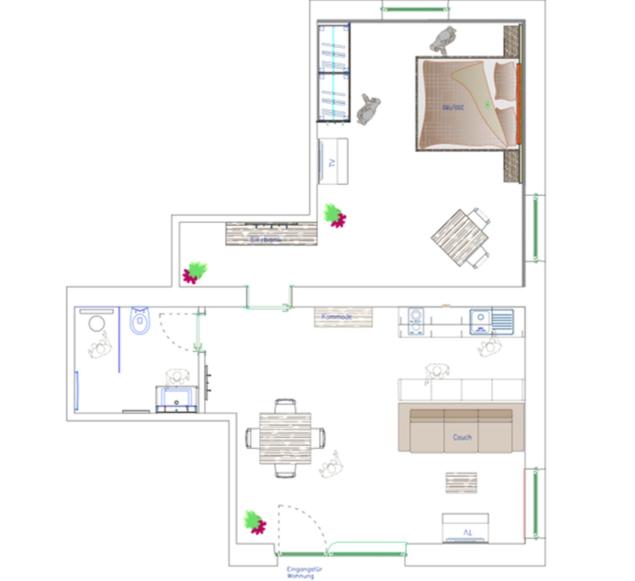 Plan piętra w obiekcie Haus Piger