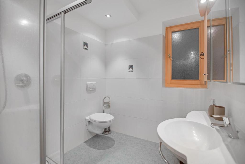 Koupelna v ubytování Rafaser - Apartment Rustika