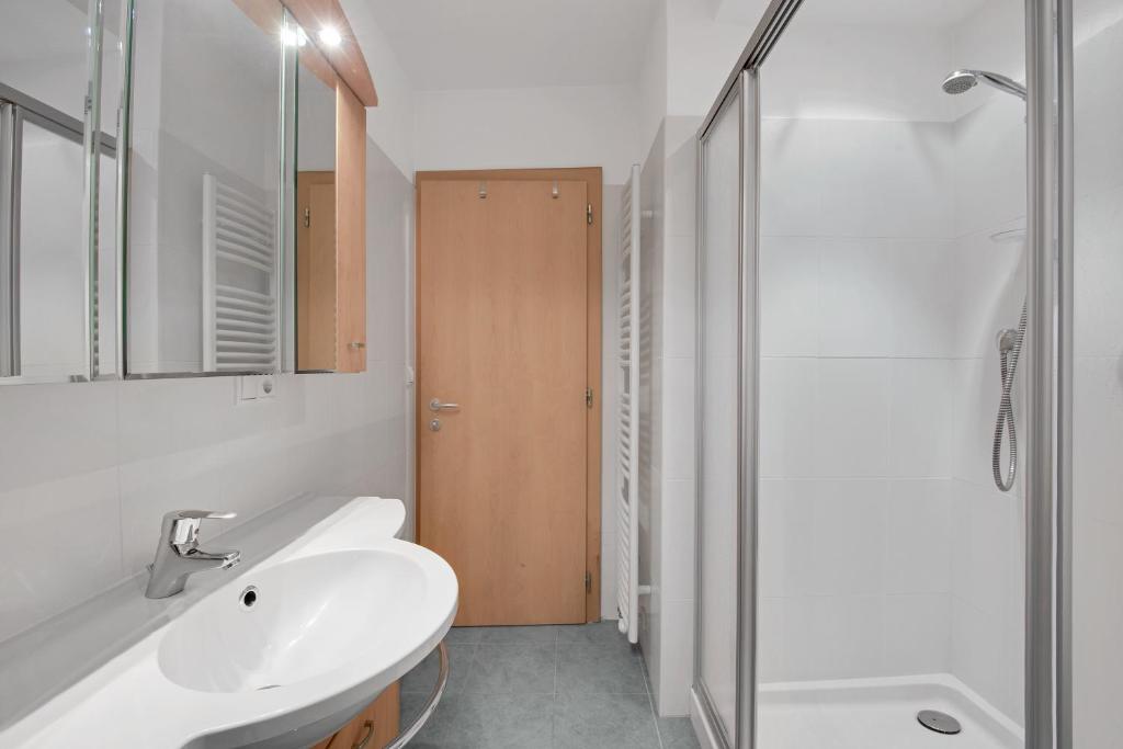 Koupelna v ubytování Rafaser - Apartment Rustika