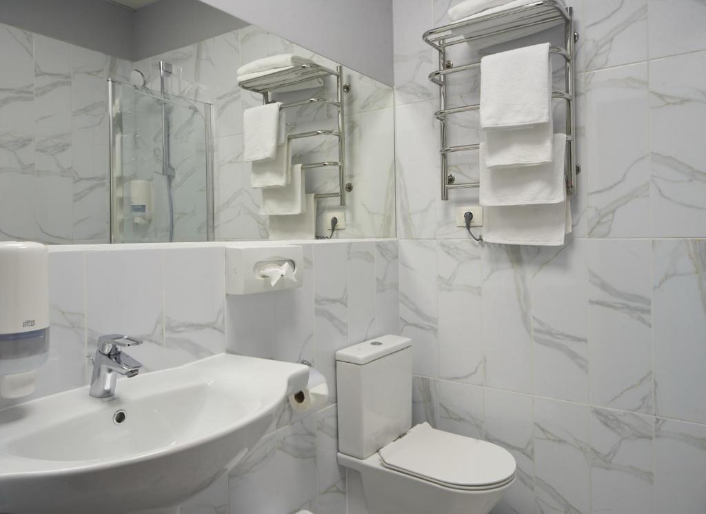 Koupelna v ubytování Gaudi stylish hotel