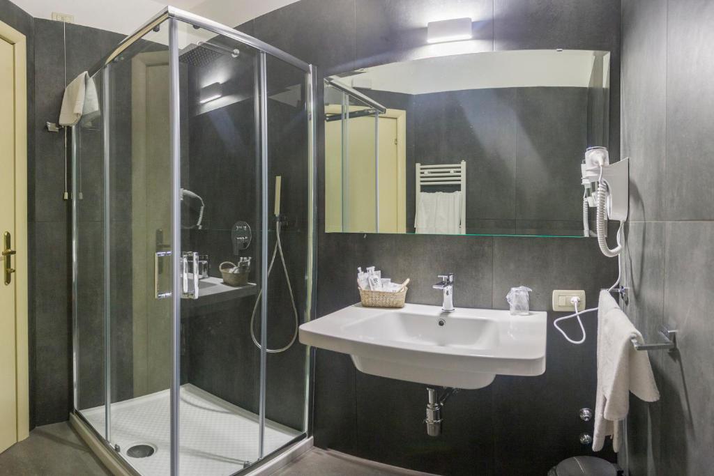 Koupelna v ubytování Hotel Repubblica Marinara