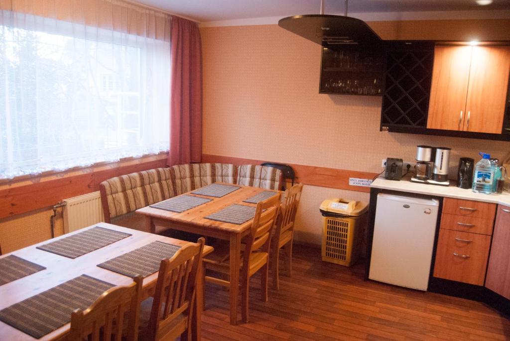 Kuchyň nebo kuchyňský kout v ubytování Terve Hostel