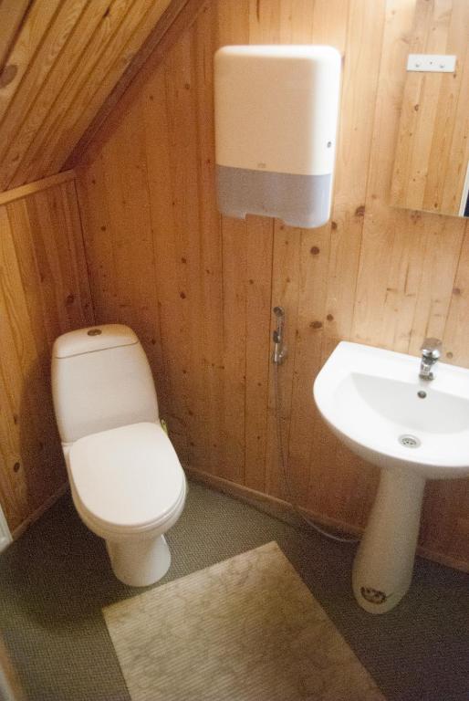 Koupelna v ubytování Terve Hostel