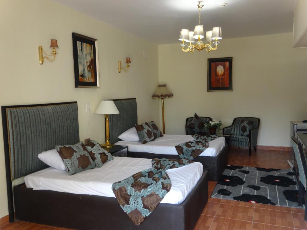 Posezení v ubytování Indiana Hotel