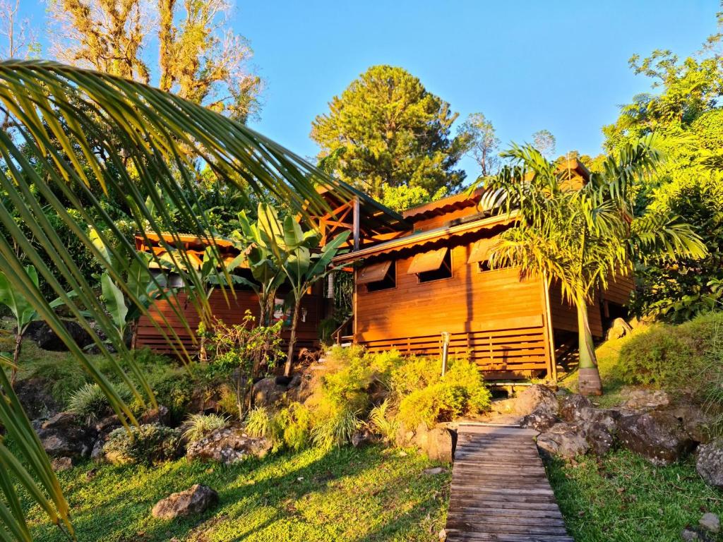 Zahrada ubytování Les Bananes Vertes Ecolodges