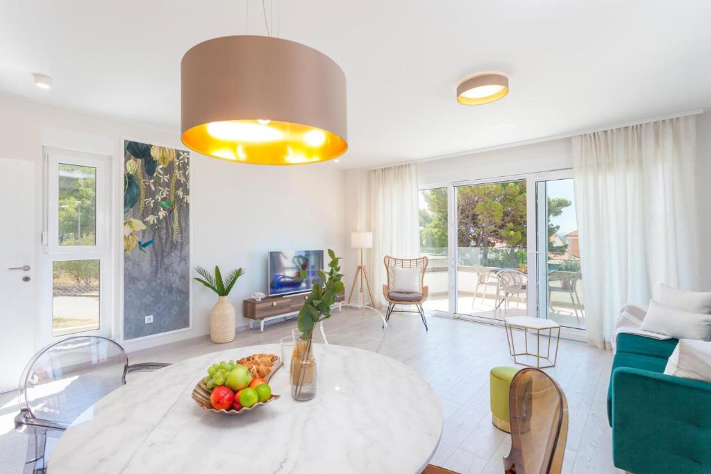 Et opholdsområde på Fiori Boutique Apartment