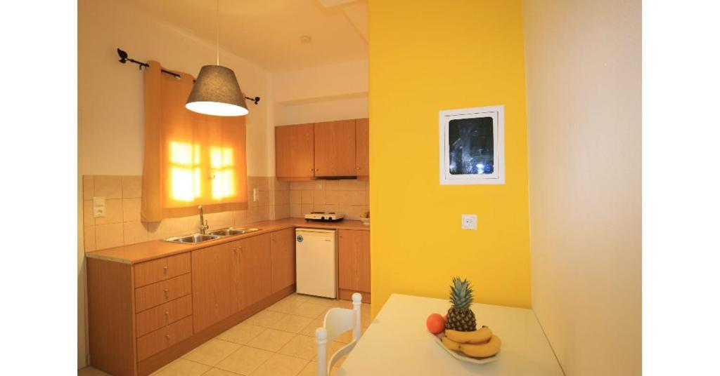 A kitchen or kitchenette at Athina Apartments