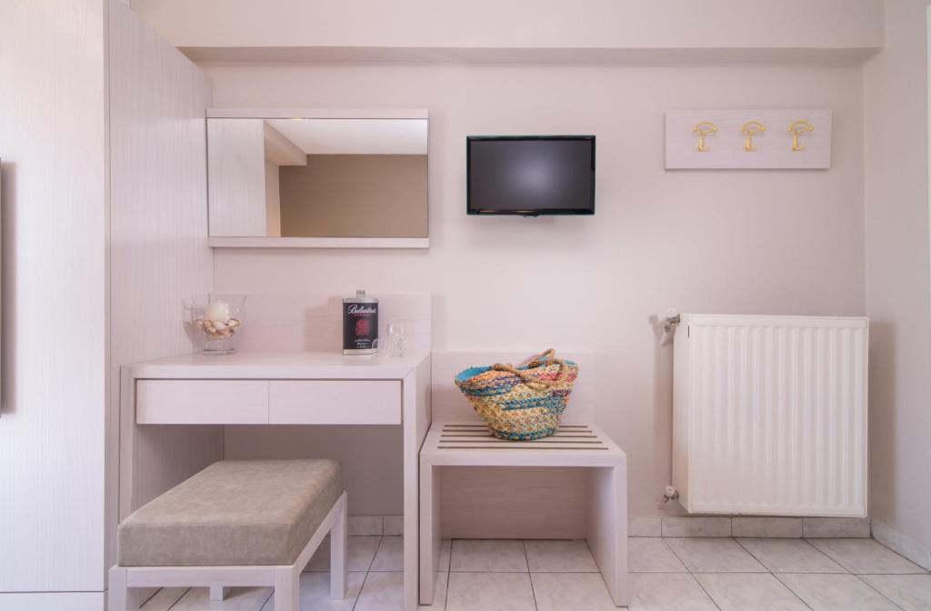 TV a/nebo společenská místnost v ubytování Hotel Olga