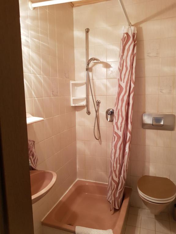 Koupelna v ubytování Gästezimmer Aschenbrenner