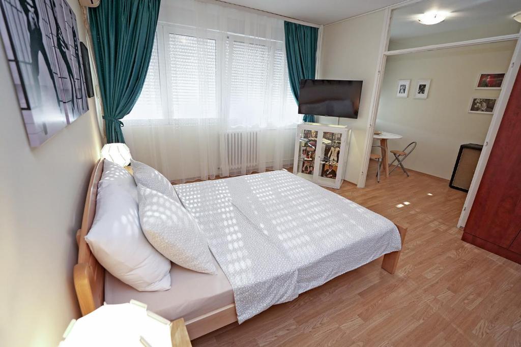 Postel nebo postele na pokoji v ubytování Apartment Elvis