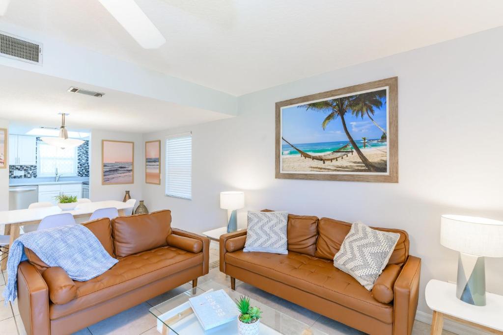 Χώρος καθιστικού στο Cocoa Beach Club