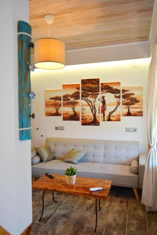 Posezení v ubytování Kartalia apartment