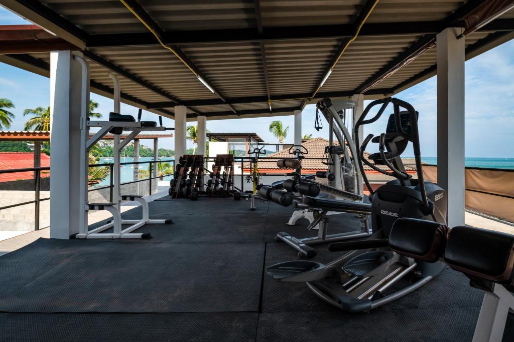 Fitness centrum a/nebo fitness zařízení v ubytování Dreambeach 2-villas