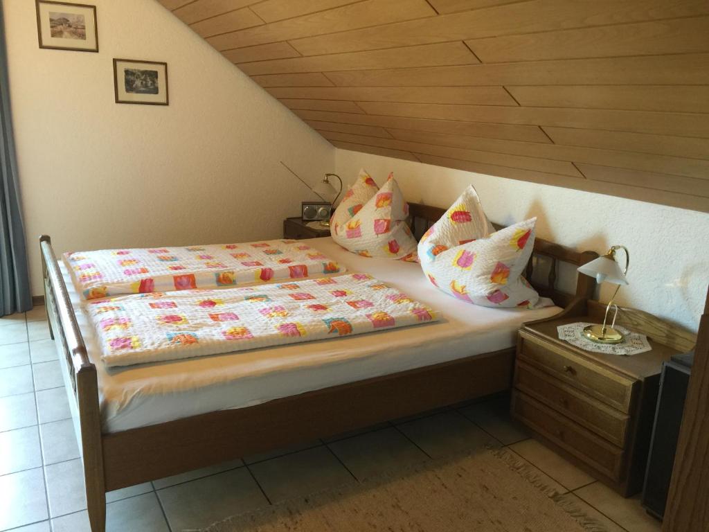 Postel nebo postele na pokoji v ubytování Nickel Haus