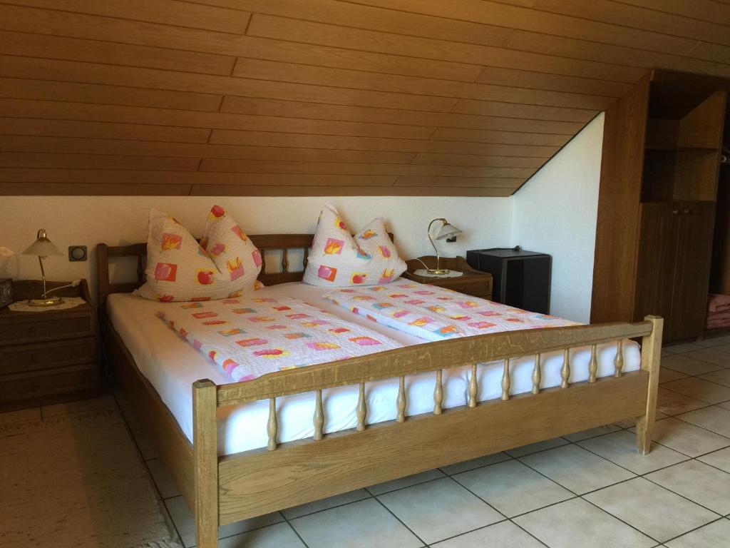 Postel nebo postele na pokoji v ubytování Nickel Haus