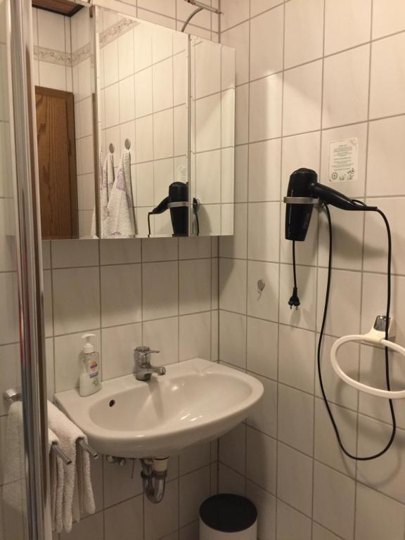 Koupelna v ubytování Nickel Haus