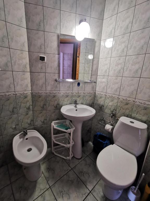 Kúpeľňa v ubytovaní Dom wczasowy Maja