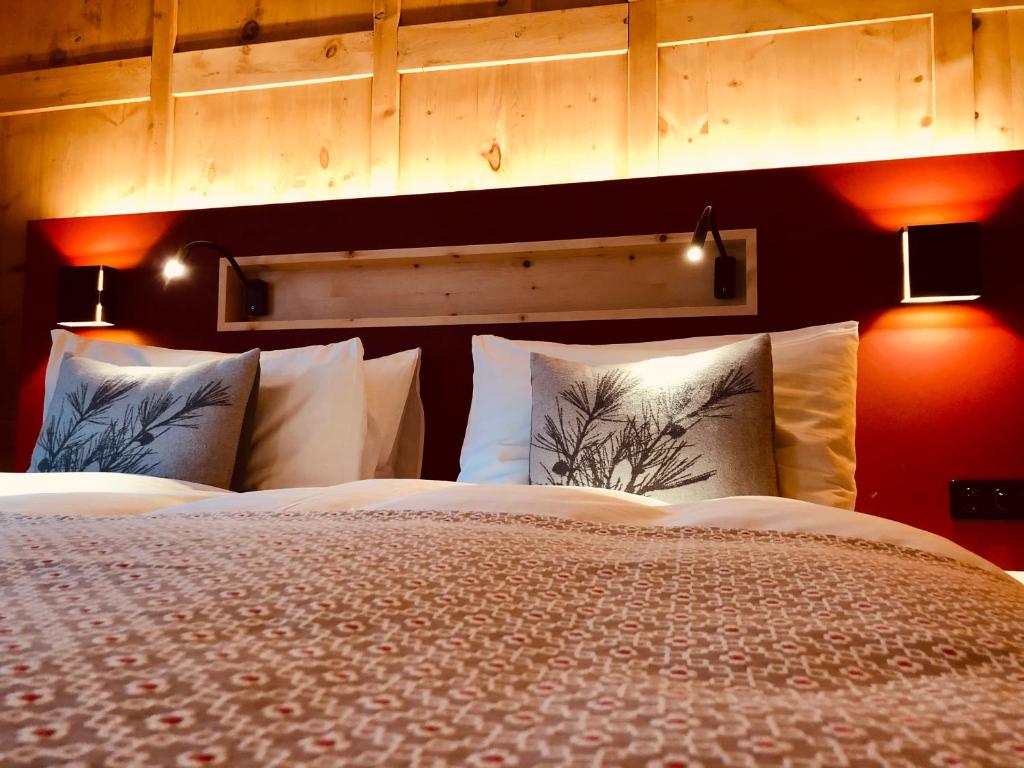 Postel nebo postele na pokoji v ubytování Hotel Fravi