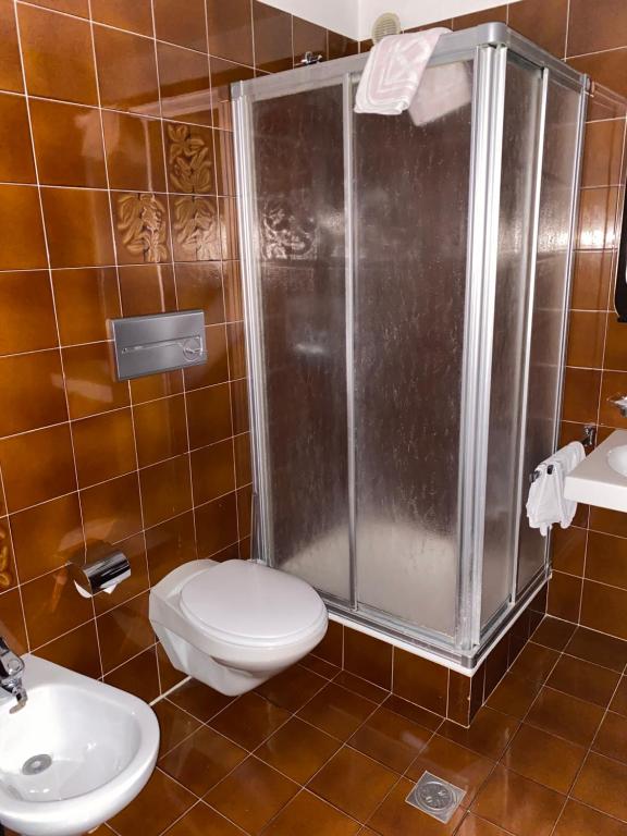 Koupelna v ubytování Hotel Friedemann