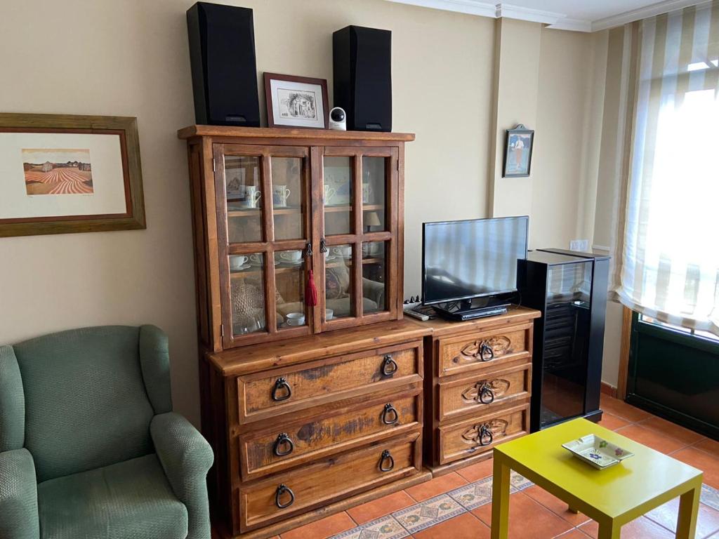Posezení v ubytování APARTAMENTO PUERTO FOZ